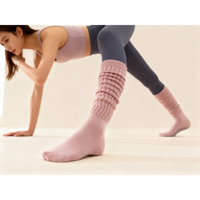 Youtube Yoga Pilates - Mulheres algodão antiderrapante meias de pilato