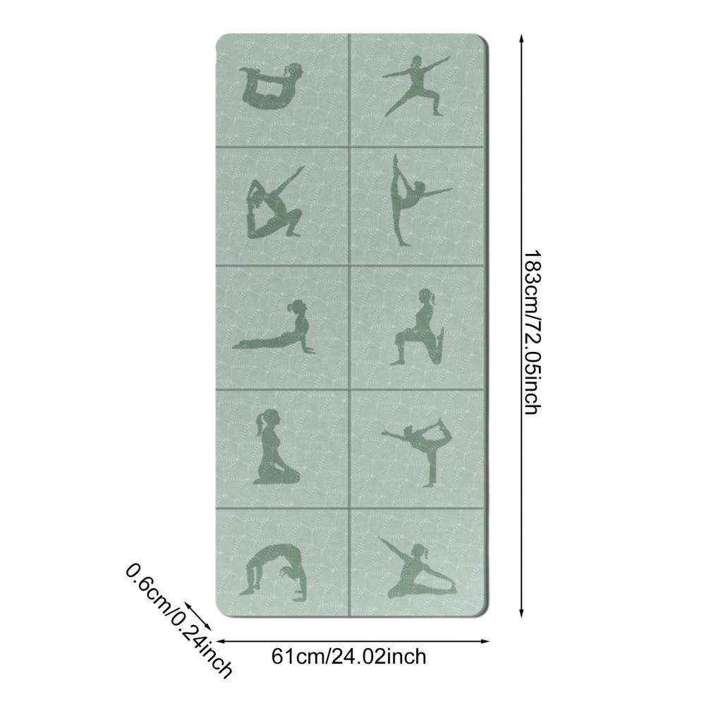Pilates Yoga Mat Workout - Tapete de Yoga Dobrável Extra Portátil