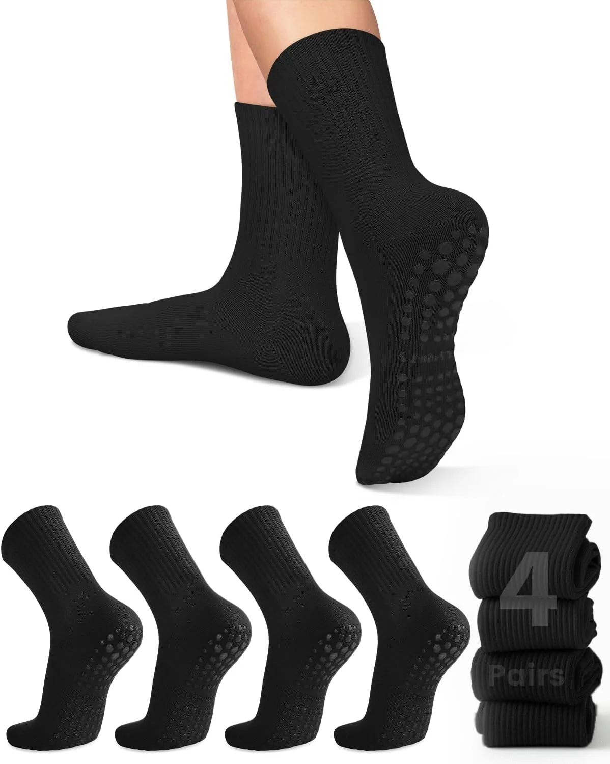 Pilates & Yoga Elastic Band - 4 pares de meias femininas para
