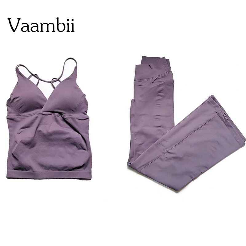 Pilates Yoga Wrap Top - Conjunto de Roupas de Yoga Femininas