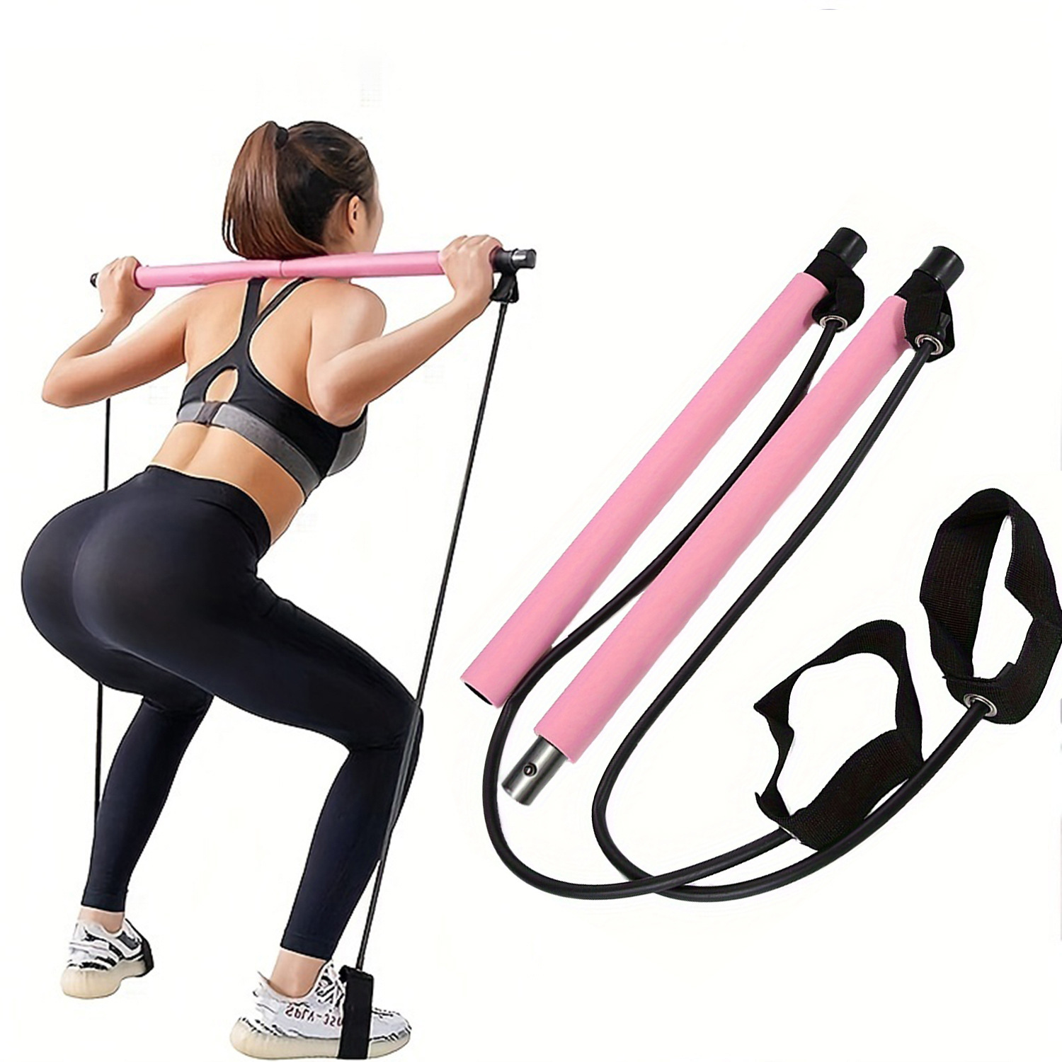 Pilates Yoga Barı - Multifuncional barra de pilates combinação fitness