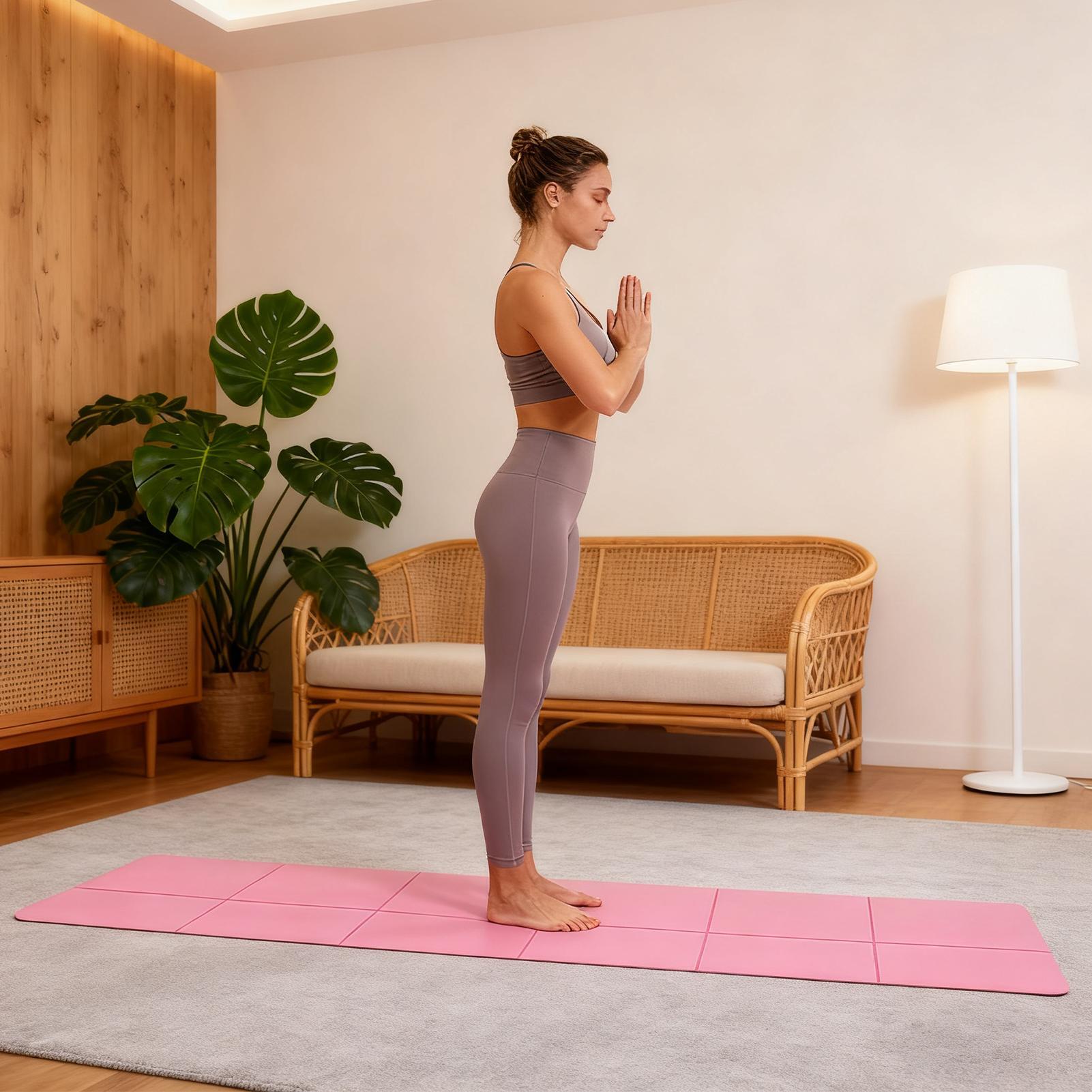 Pilates X Yoga - Tapete de yoga dobrável 72x24 Polegada