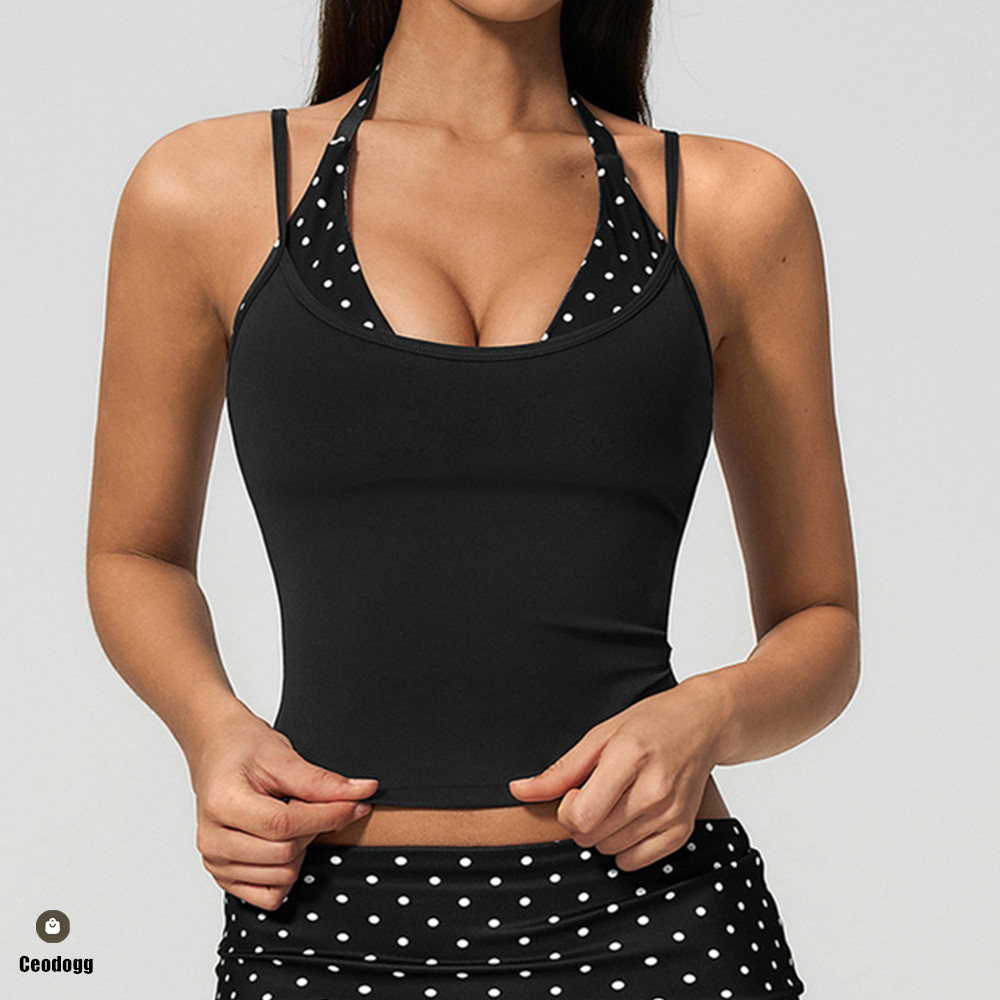 Pilates Yoga Wrap Top - Top de Yoga com Alças para