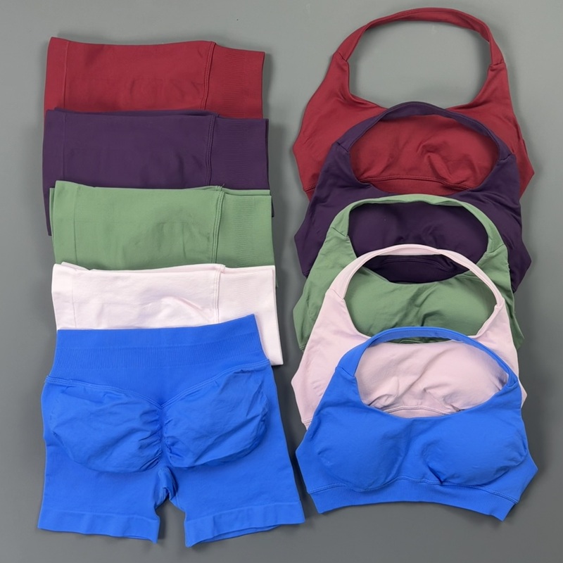 Pilates Yoga Wrap Top - Conjunto Esportivo Histello para Mulheres com