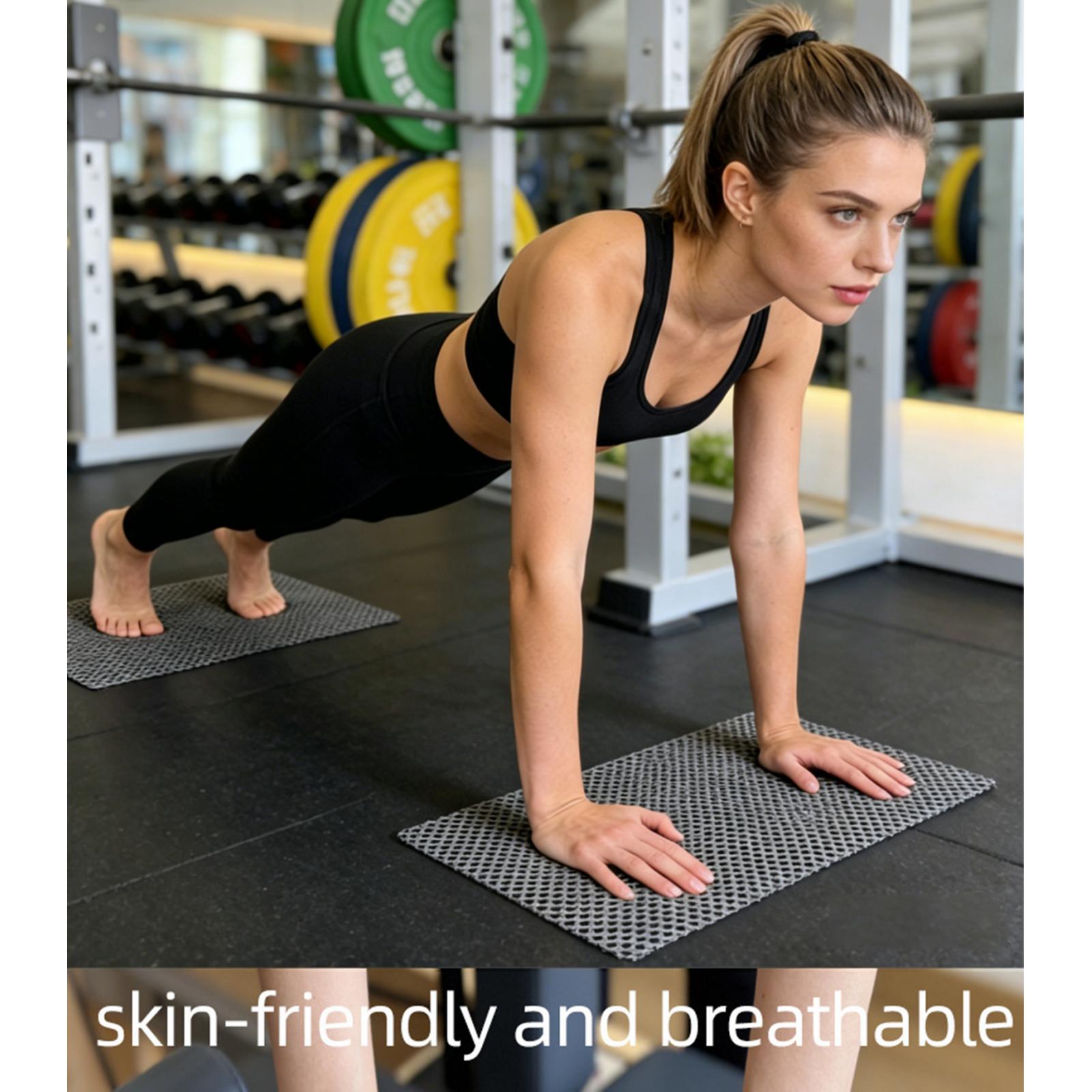 Pilates Yoga Mat - Conjunto de 2 Peças: Tapete Antiderrapante