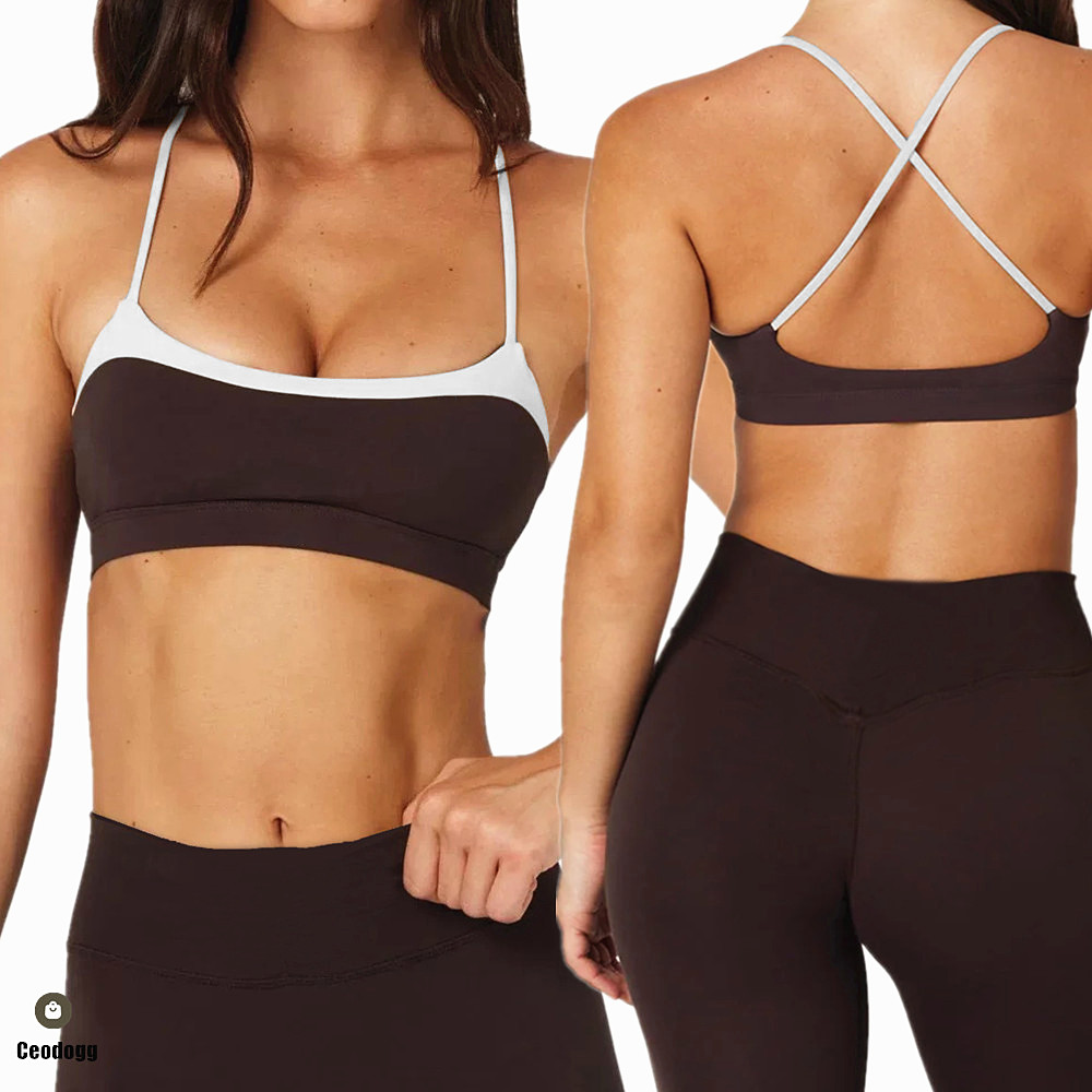 Pilates Yoga Outfit - Sutiã de ioga para mulheres, calças,