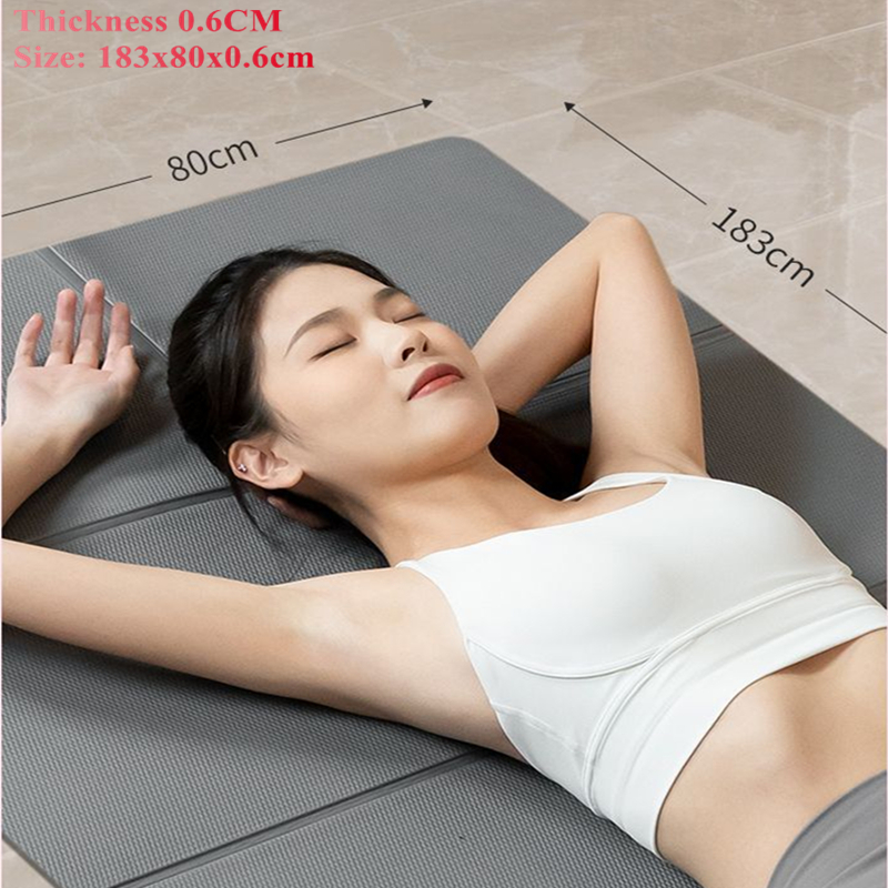 Pilates Yoga Mat - 183x80cm 6mm engrossar tapete antiderrapante pilates