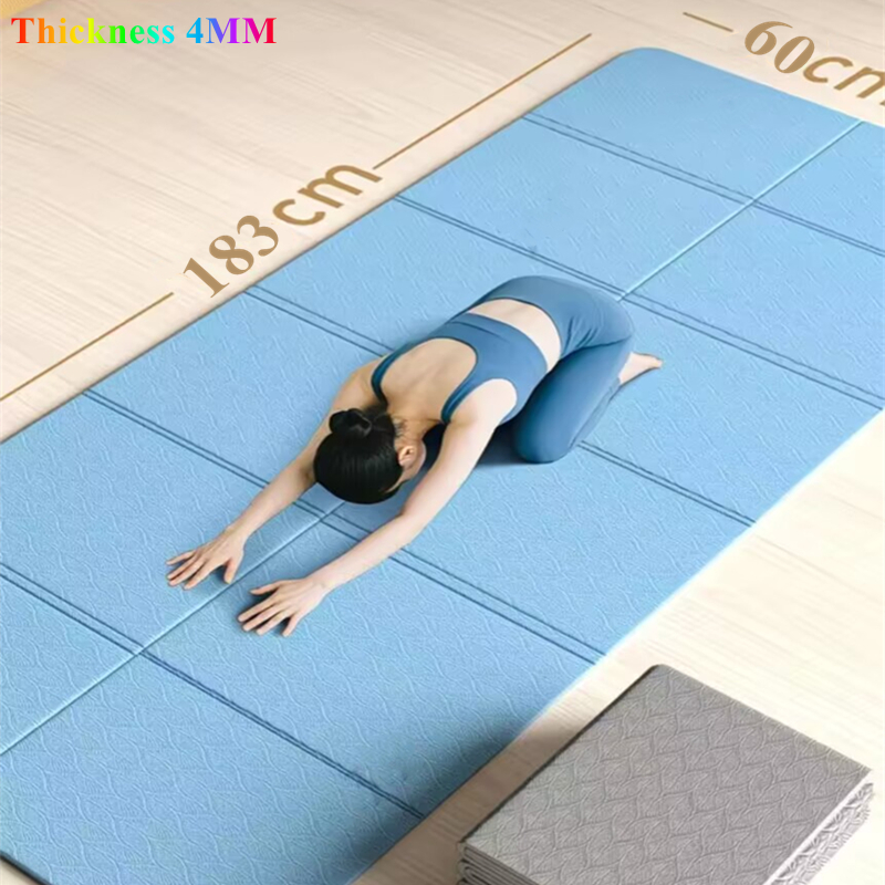 Treinos dobrável pvc dobrável  - Pilates Yoga Mat Workout avaliação e preço