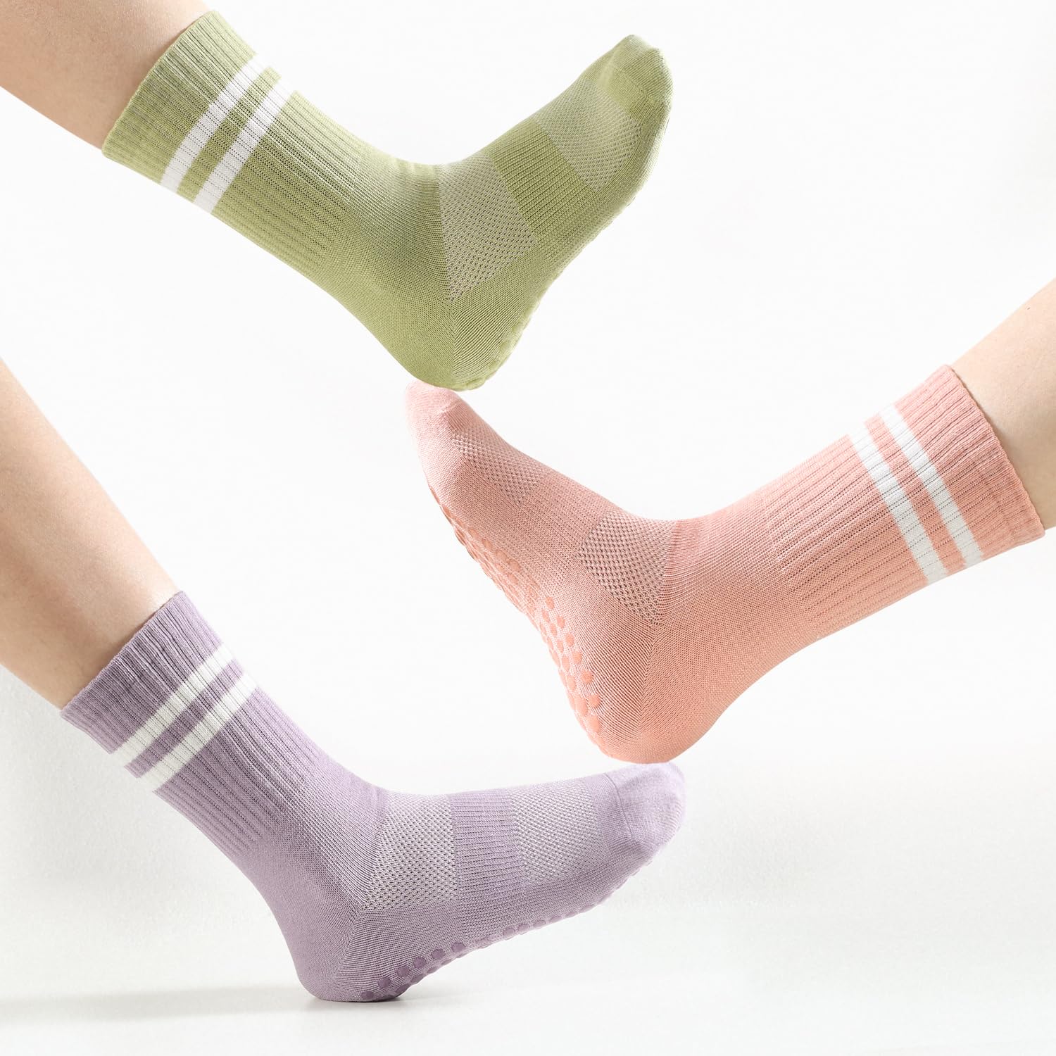 4 Pares de Meias de Pilates BU - Pilates Yoga And Barre avaliação e preço