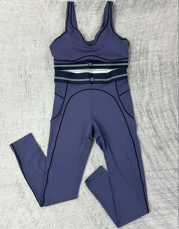 Conjunto de Top e Calças em Du - Pilates Yoga Outfit avaliação e preço