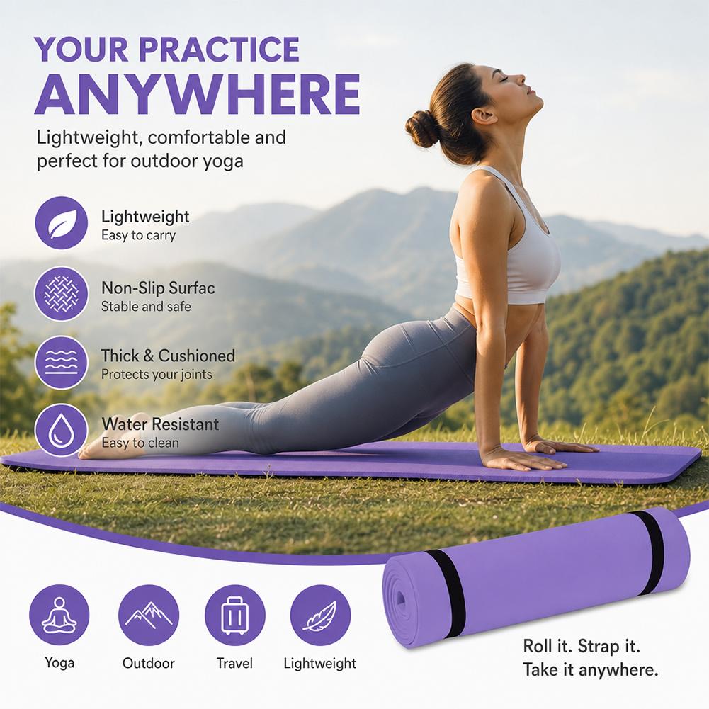 Tapete de ioga grosso antiderr - Pilates Yoga Mat avaliação e preço
