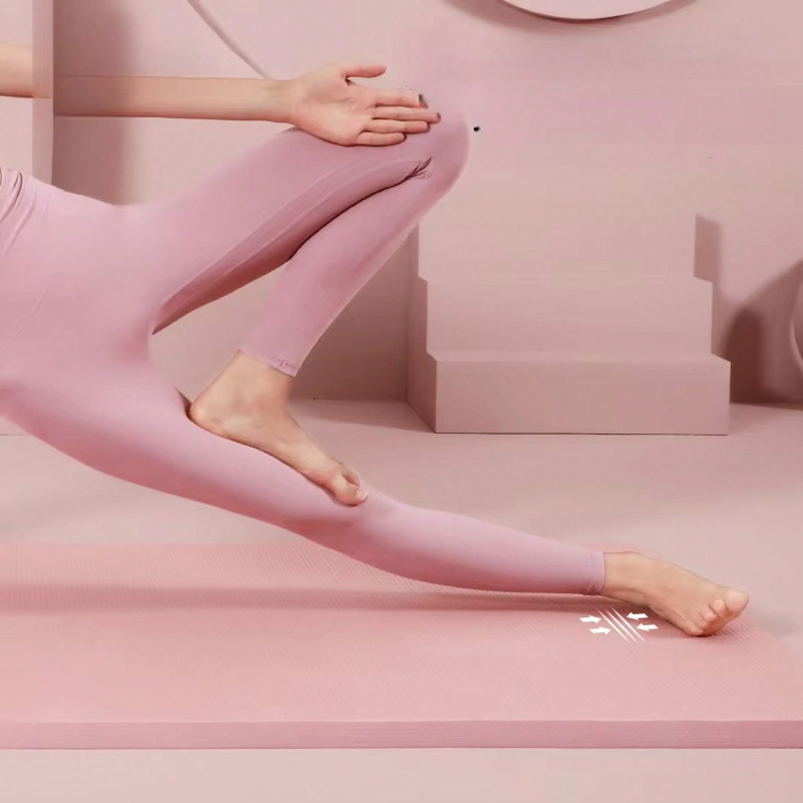 Tapete de Yoga Rosa Antiderrap - Pilates Yoga Mat Workout avaliação e preço