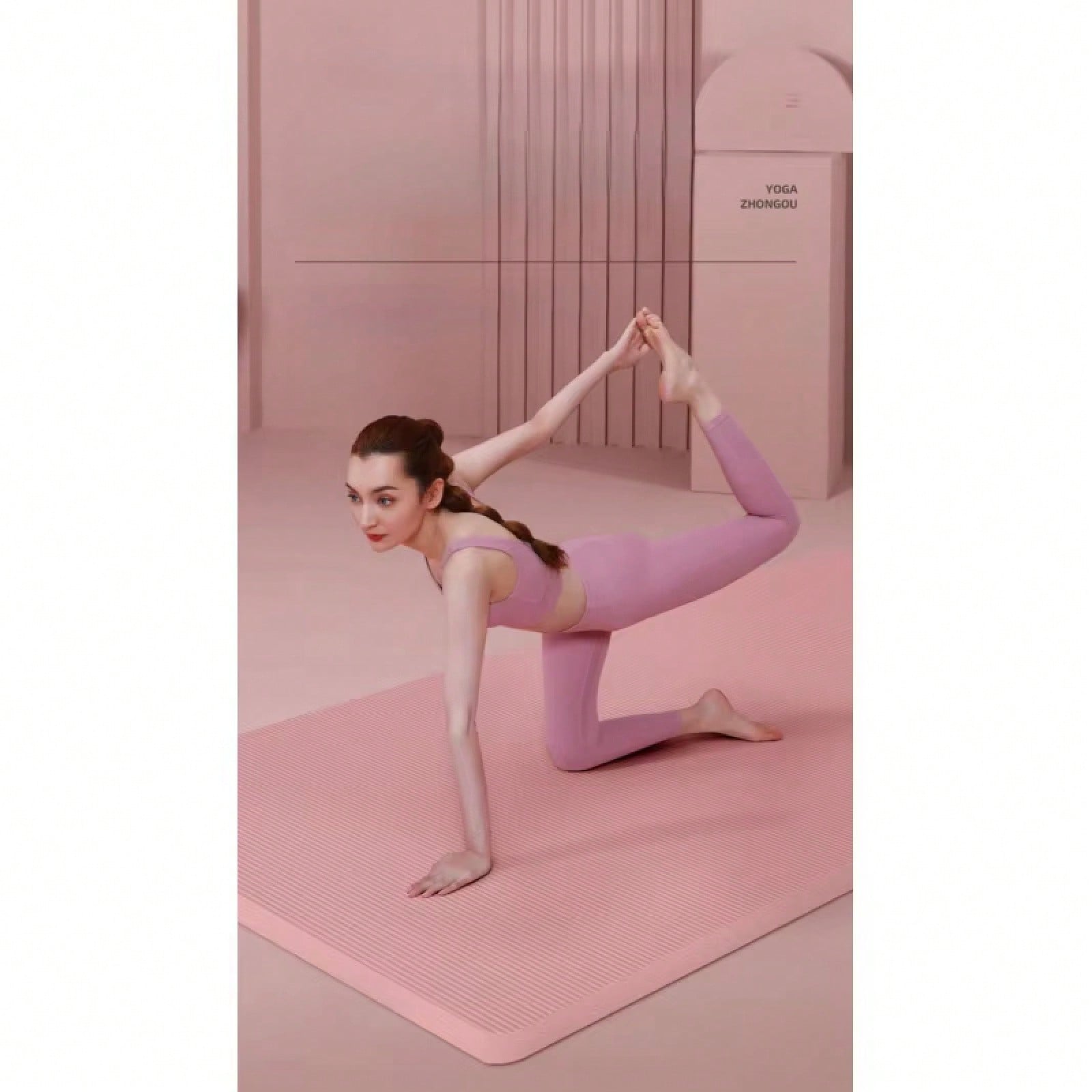 Tapete de Yoga Rosa Antiderrap - Pilates Yoga Mat Workout avaliação e preço